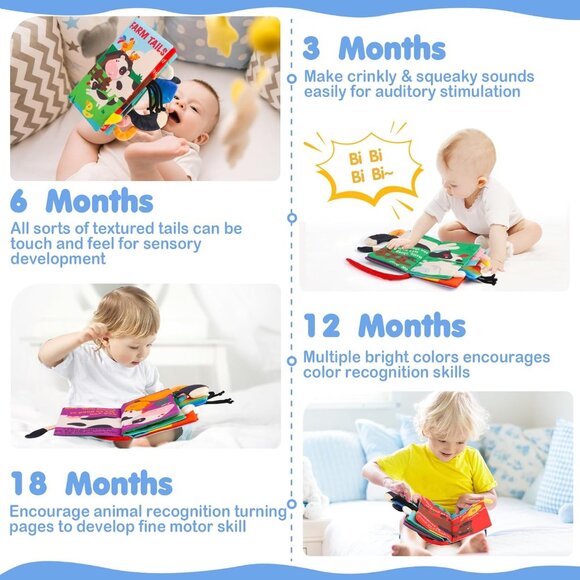 Soft Farm Tails Baby/Toddler Book - Picture 4 of 6